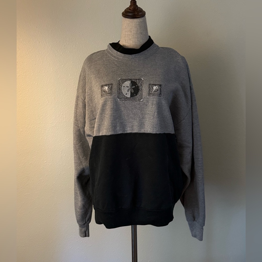 Gray and Black Sweater